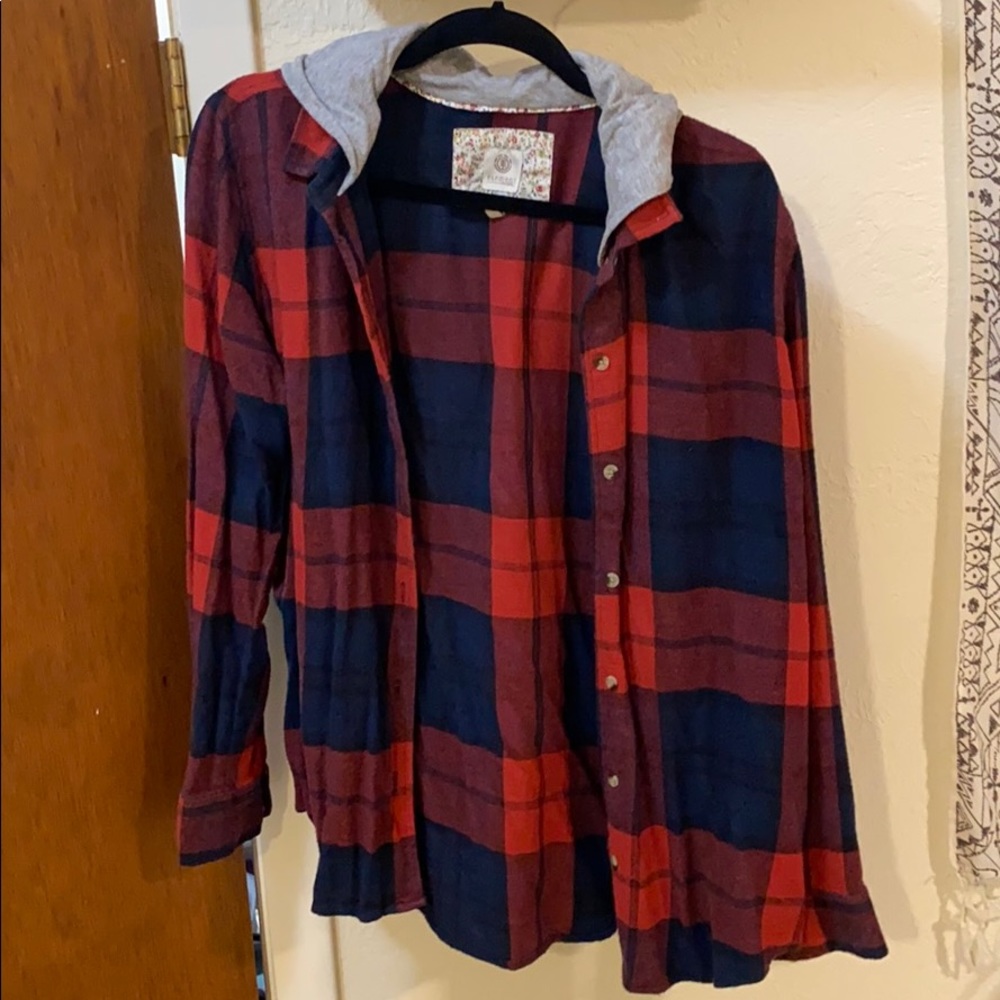 Hoodie flannel